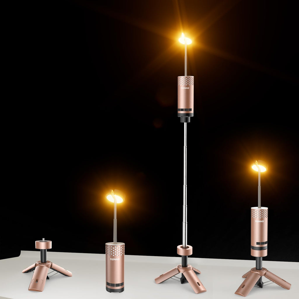 Camping Lights Rechargeable, Detachable Camping Lantern with Stand, Telescopic Waterproof Camp Lamp, Magnetic Work Hanging Light, LED Tent Flashlights for Emergency (Gray)