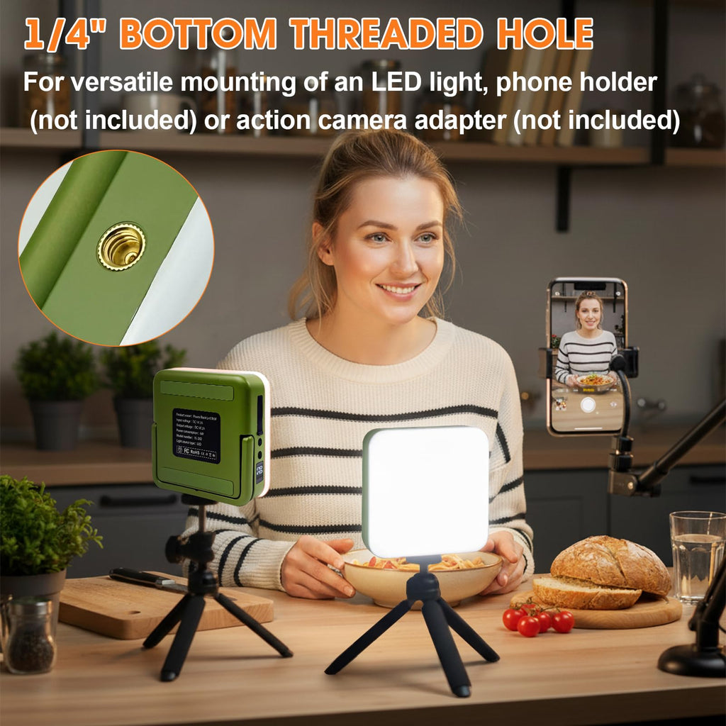 10000mAh Rechargeable Camping Lantern – Portable LED Outdoor Light with Power Bank, Magnetic Base, Tripod Compatible, Stepless Dimming for Camping, Hiking, Fishing, Emergency Use (Black)