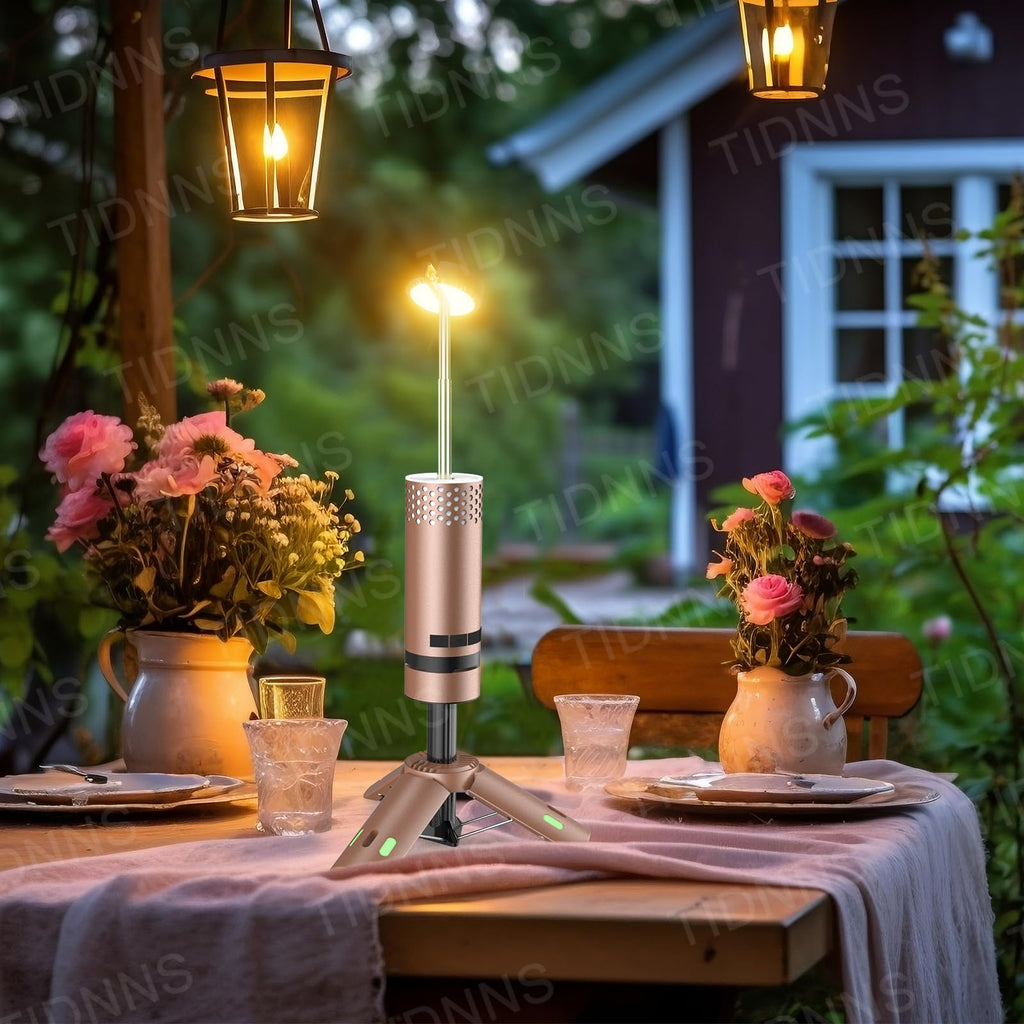 Camping Lights Rechargeable, Detachable Camping Lantern with Stand, Telescopic Waterproof Camp Lamp, Magnetic Work Hanging Light, LED Tent Flashlights for Emergency (Gray)