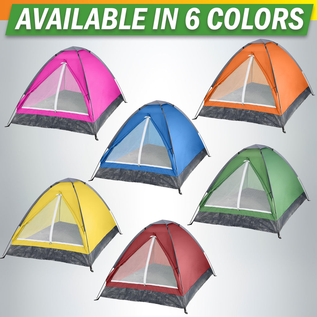 2-Person Dome Tent – Easy Set Up Shelter with Rain Fly and Carrying Bag for Camping