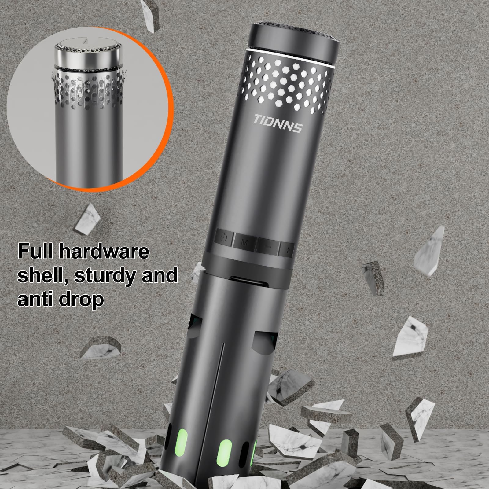 Camping Lights Rechargeable, Detachable Camping Lantern with Stand, Telescopic Waterproof Camp Lamp, Magnetic Work Hanging Light, LED Tent Flashlights for Emergency (Gray)