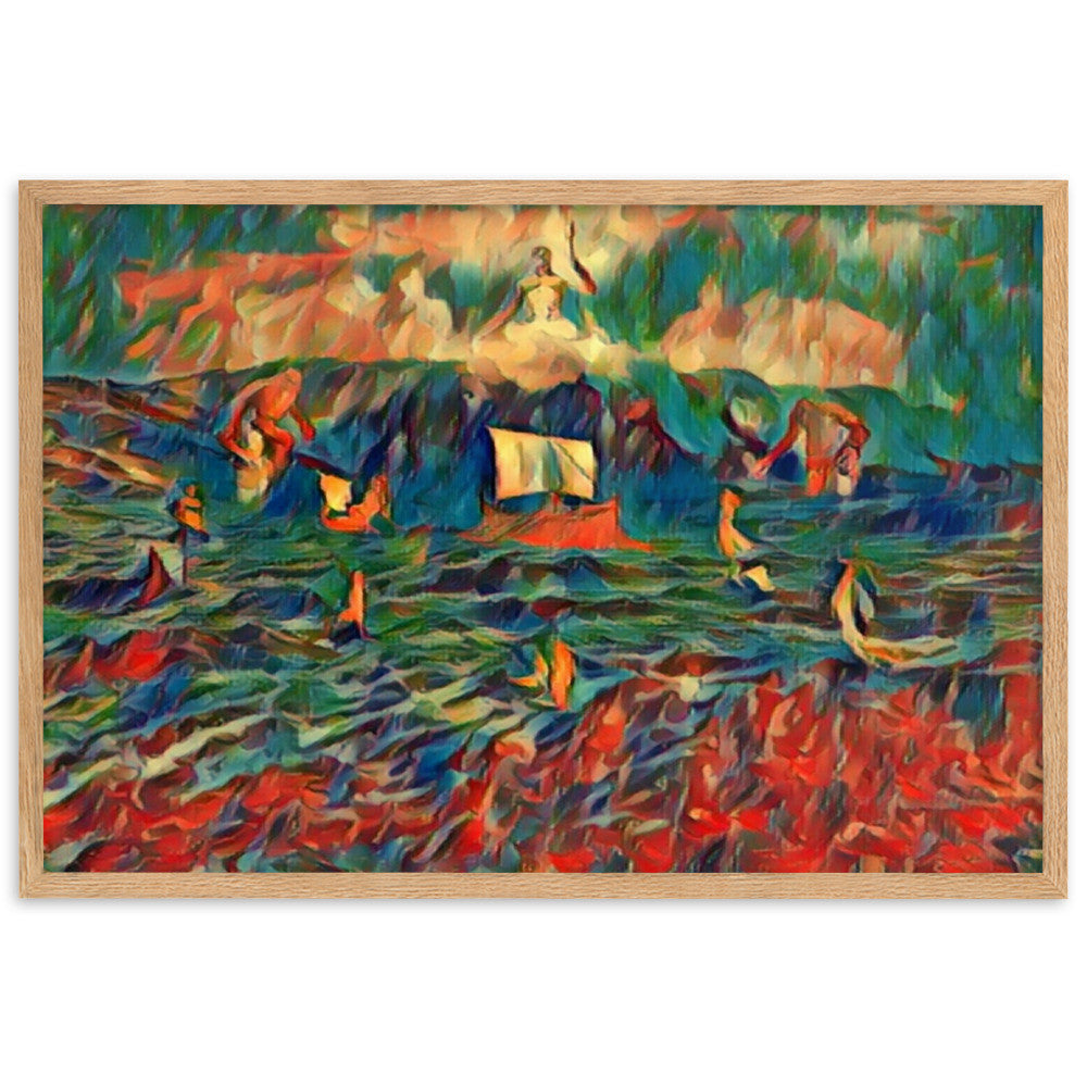 AS YOU SET OUT FOR ITHACA Premium Framed Poster