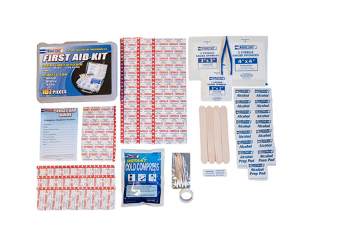 107 Piece Deluxe First Aid Kit