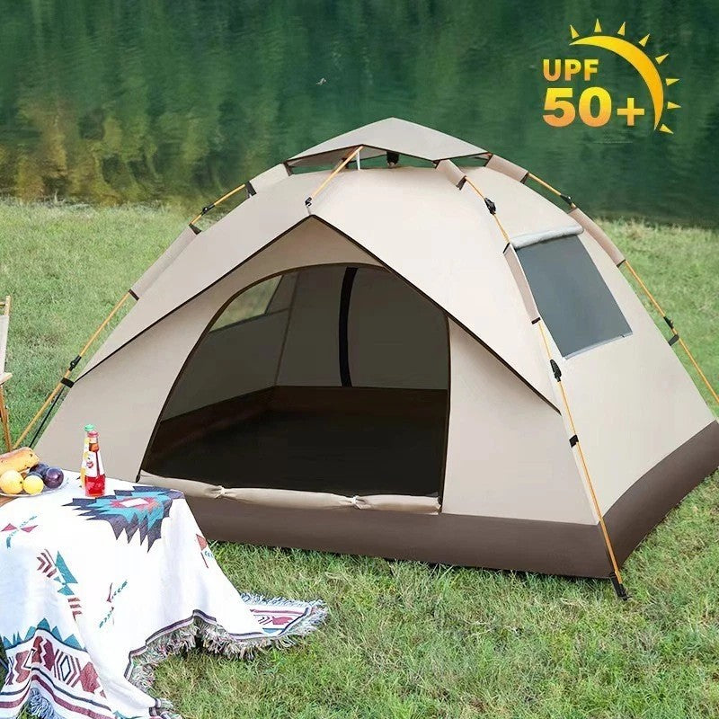 3-4People Automatic Instant Outdoor Camping Tent Camping Tent Quick Setup Zipper