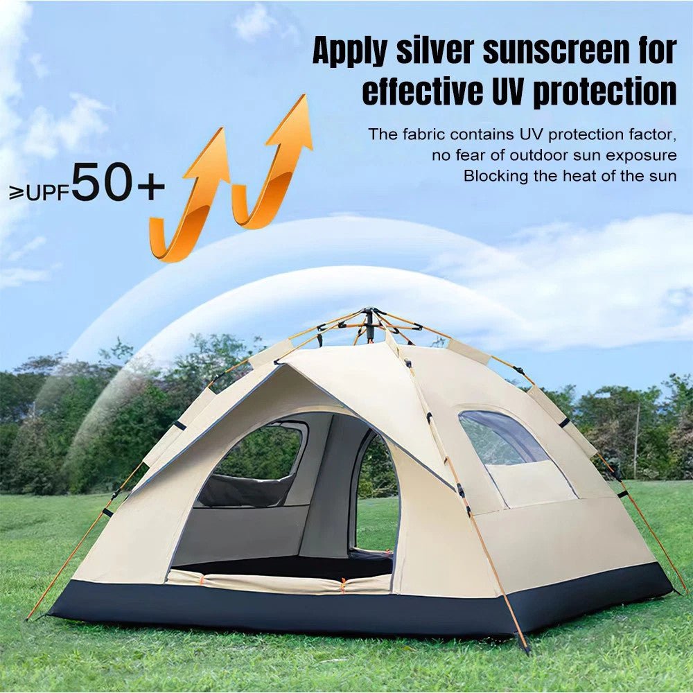 3-4 Person Pop Up Tents Waterproof Windproof Instant Tent for Camping Hiking US
