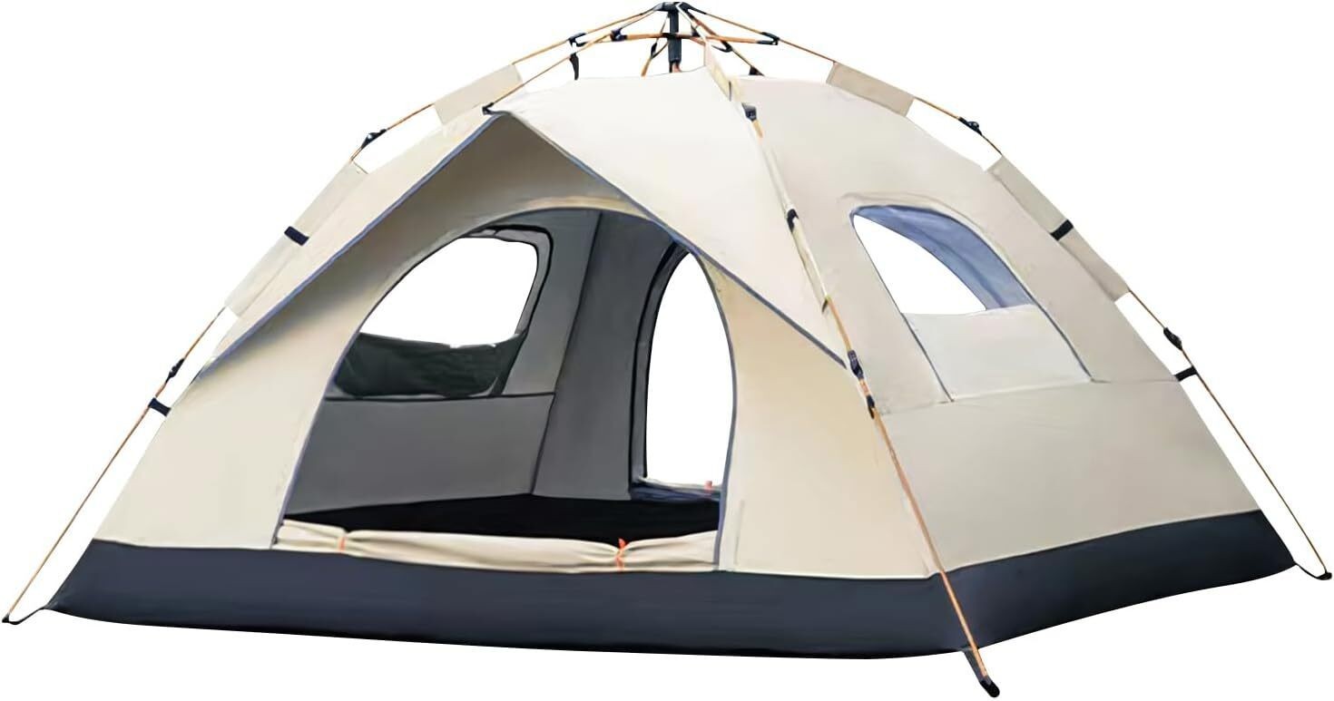 3-4 Person Pop Up Tents Waterproof Windproof Instant Tent for Camping Hiking US