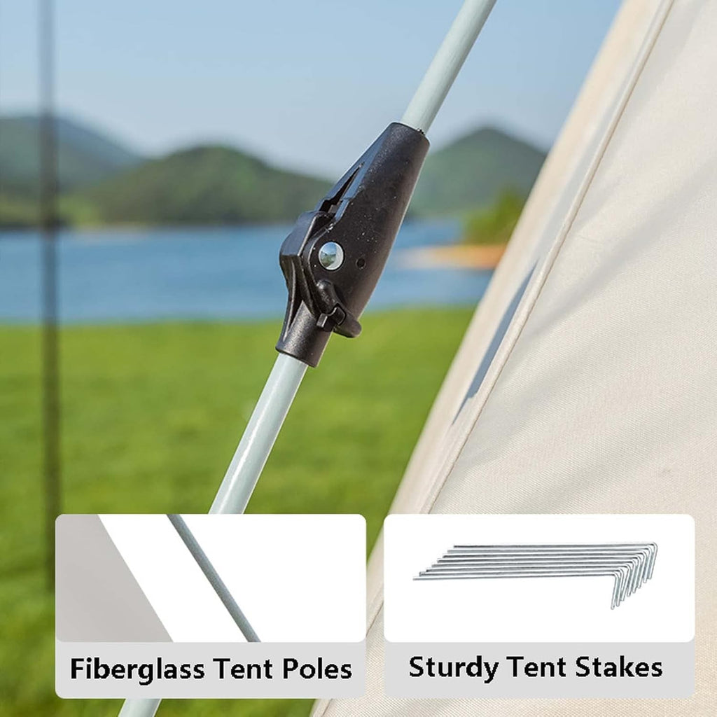 94x94x61" Pop Up Tent, Waterproof Windproof Family Camping, Hiking Cabin Tents